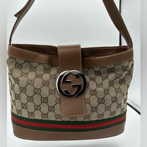 Gucci Limited Edition GG Monogram Sherry Line Shoulder Bag